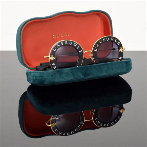 l'aveugle par amour sunglasses gucci|Gucci L'aveugle Par Amour Sunglasses for sale .